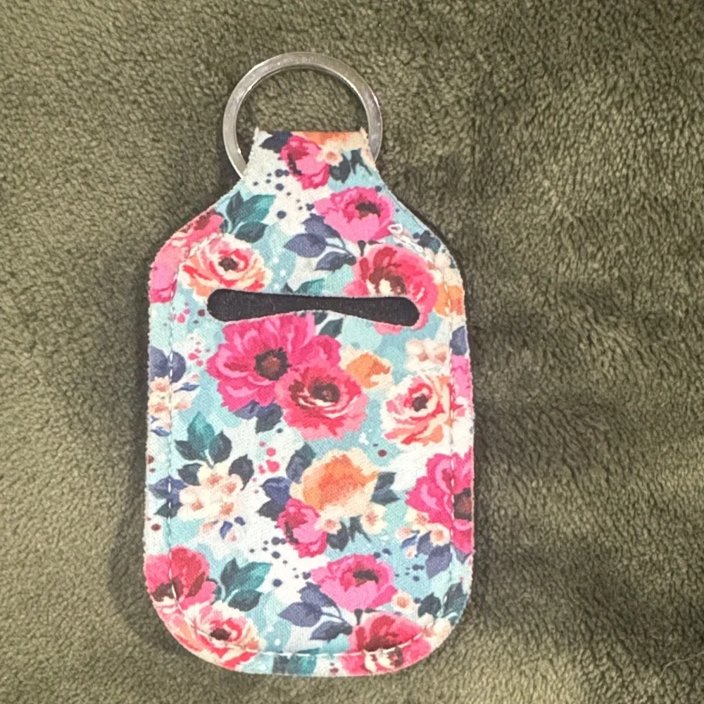 Floral Keychain Chapstick Holder